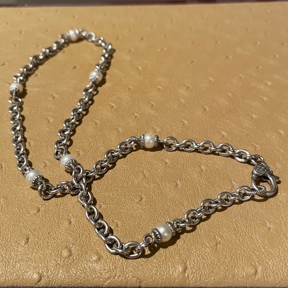 Judith Ripka Sterling Silver Pearl Necklace - Picture 4 of 6